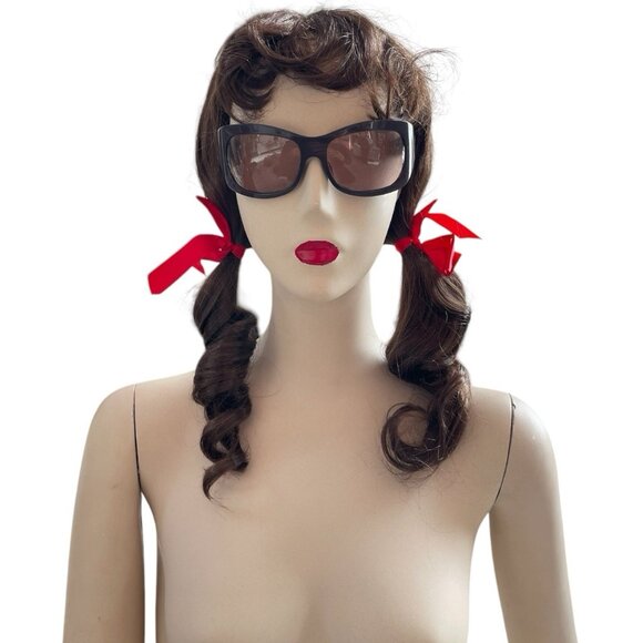 New Vintage Gilligan’s Island Brunette Brown Curly Wig Pony Express Creations - Picture 1 of 6